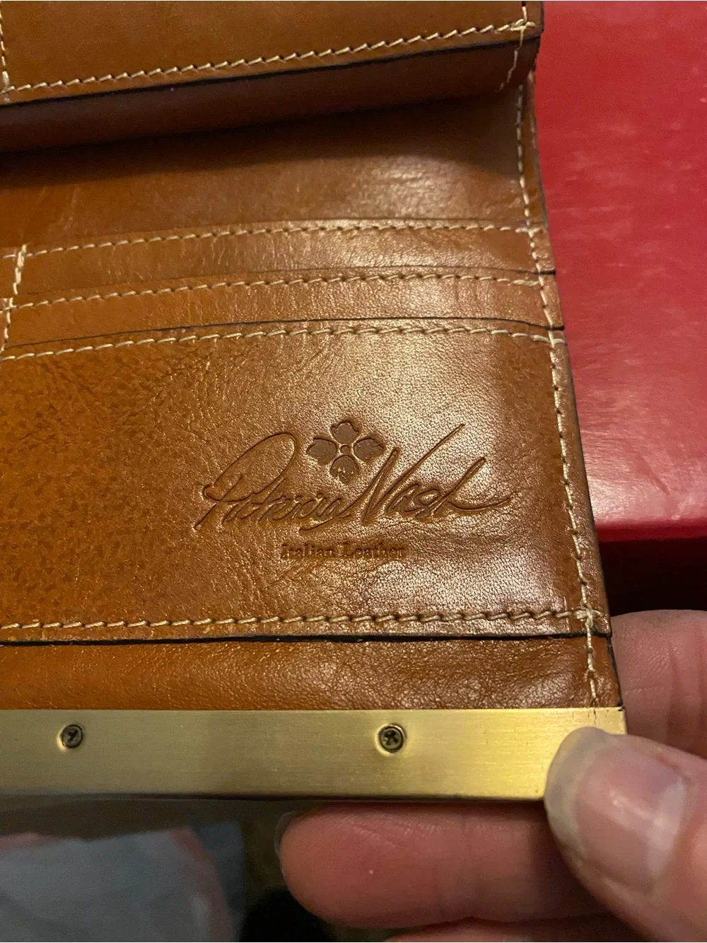 NWOT Patricia Nash Cauchy wallet . Brown